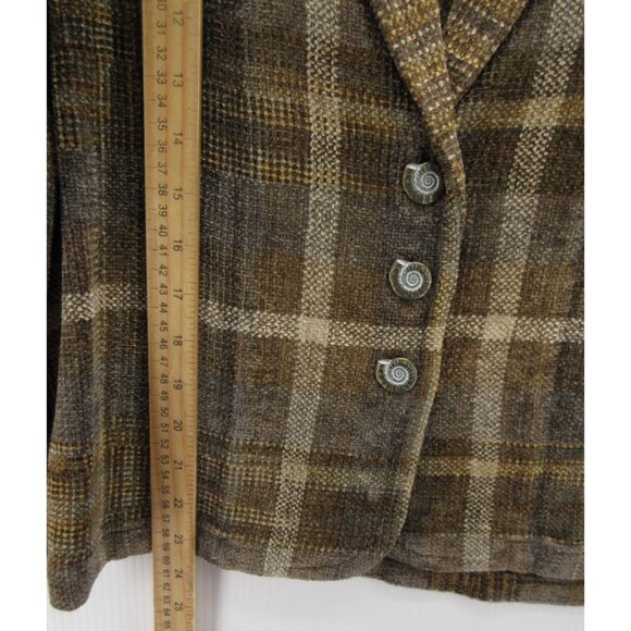 VINTAGE Margaret Lent Blazer Medium Chenille Handwoven Shawl Jacket - Picture 4 of 10